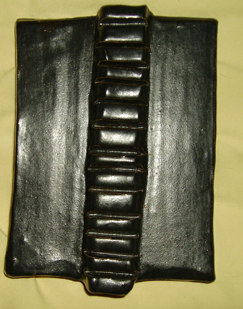 A detail of the back plate for the Ceramicamera