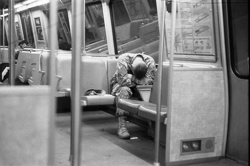 A weary soldier