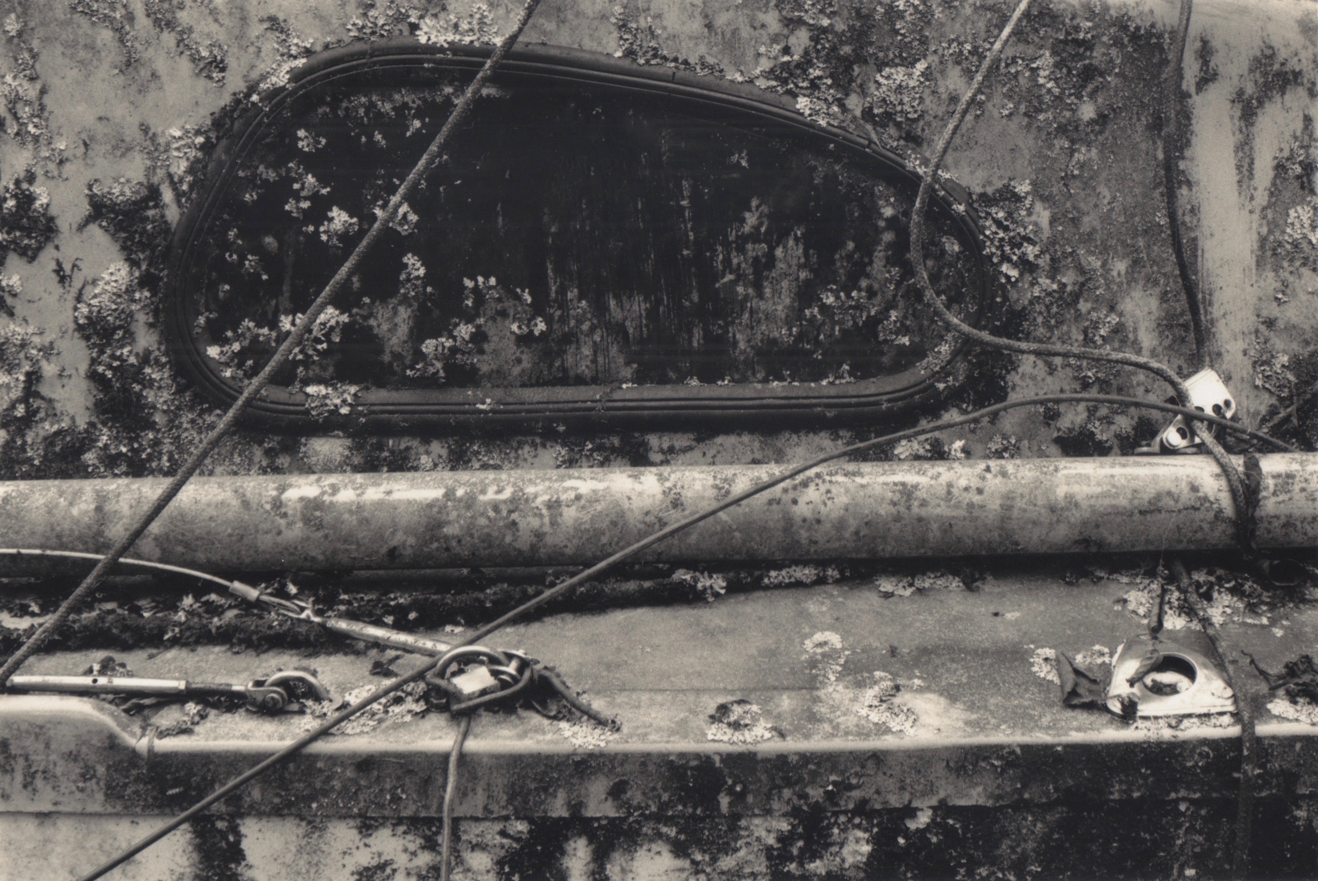 Abandoned boat detail.