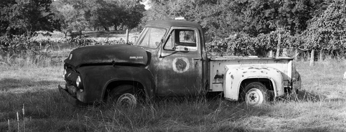 Abandoned truck