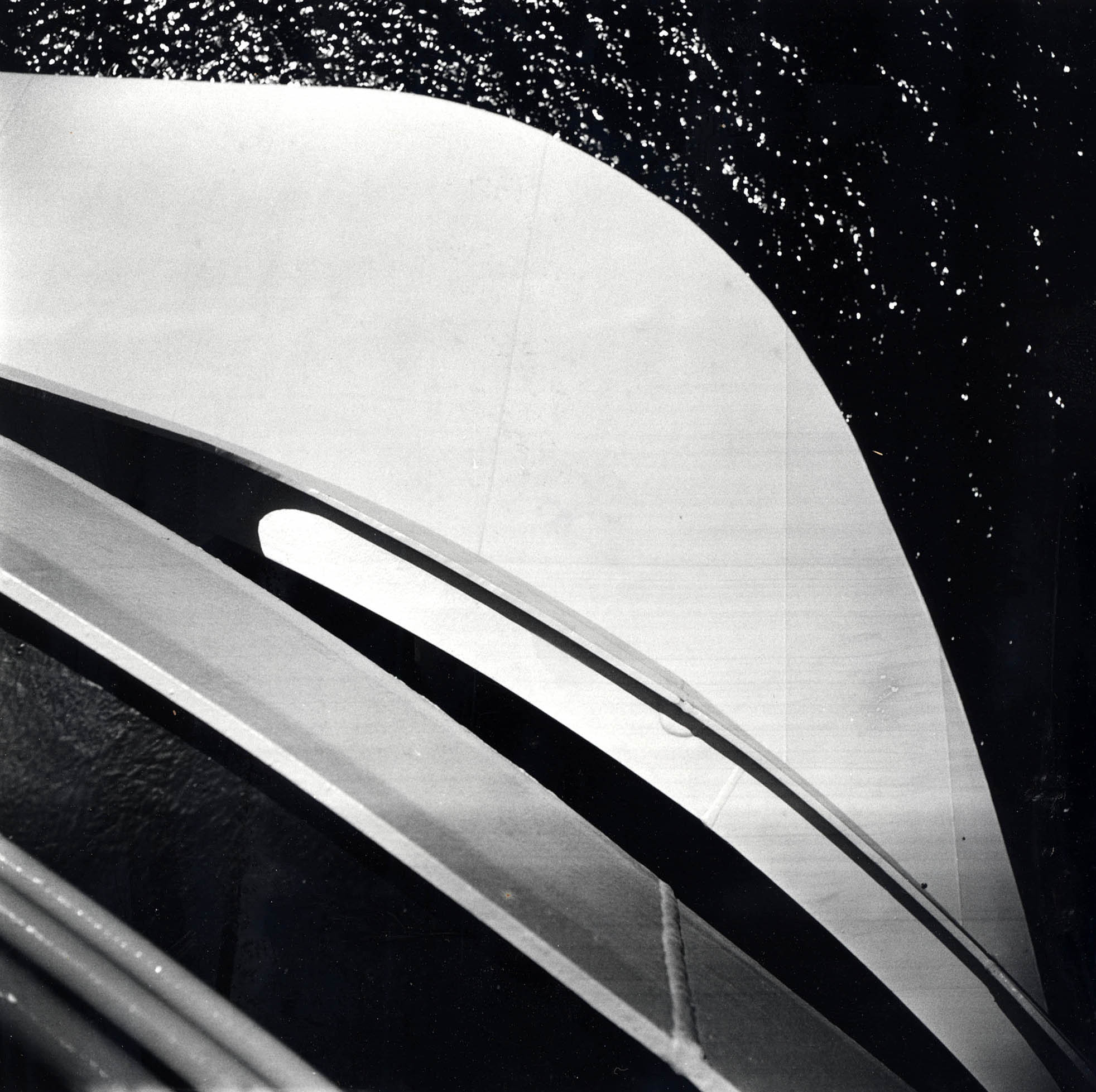 Abstract of ship stern