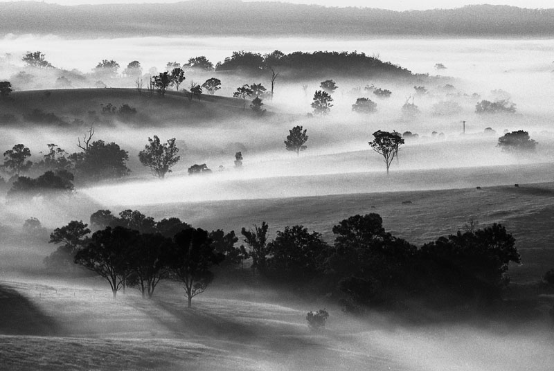 Across the valley..