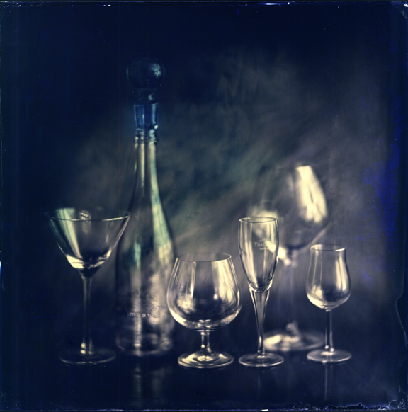 Ambrotype Cobalt Blue Glass