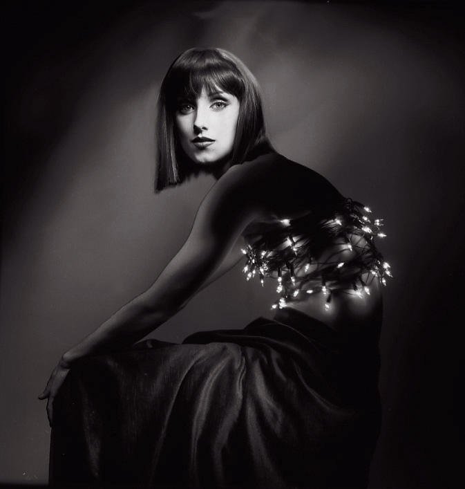 Anna with lights