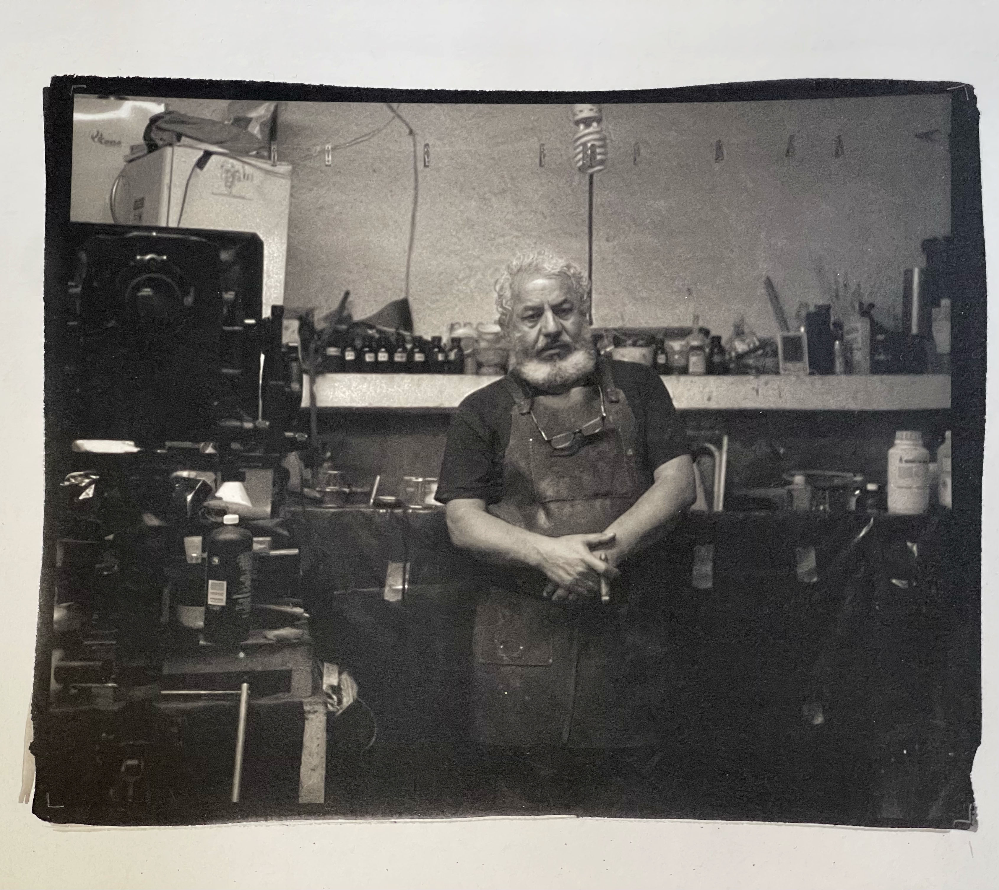 Arturo Talavera in his studio