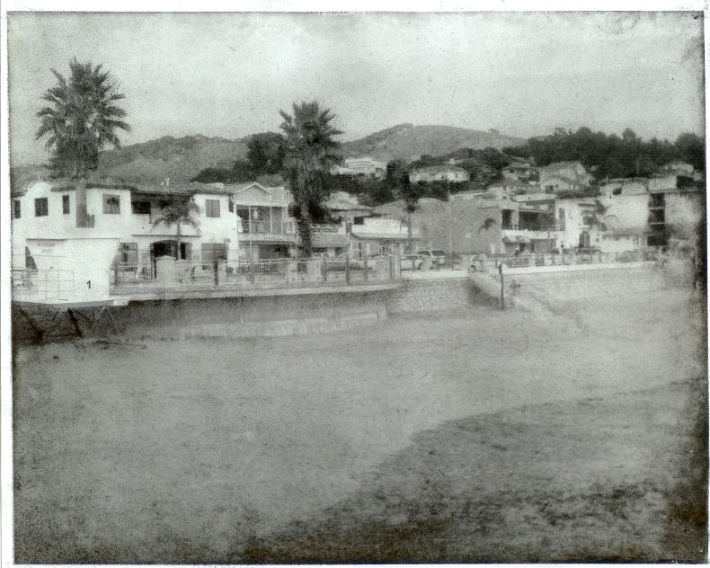 Avila Beach Promenade - Bromoil Print