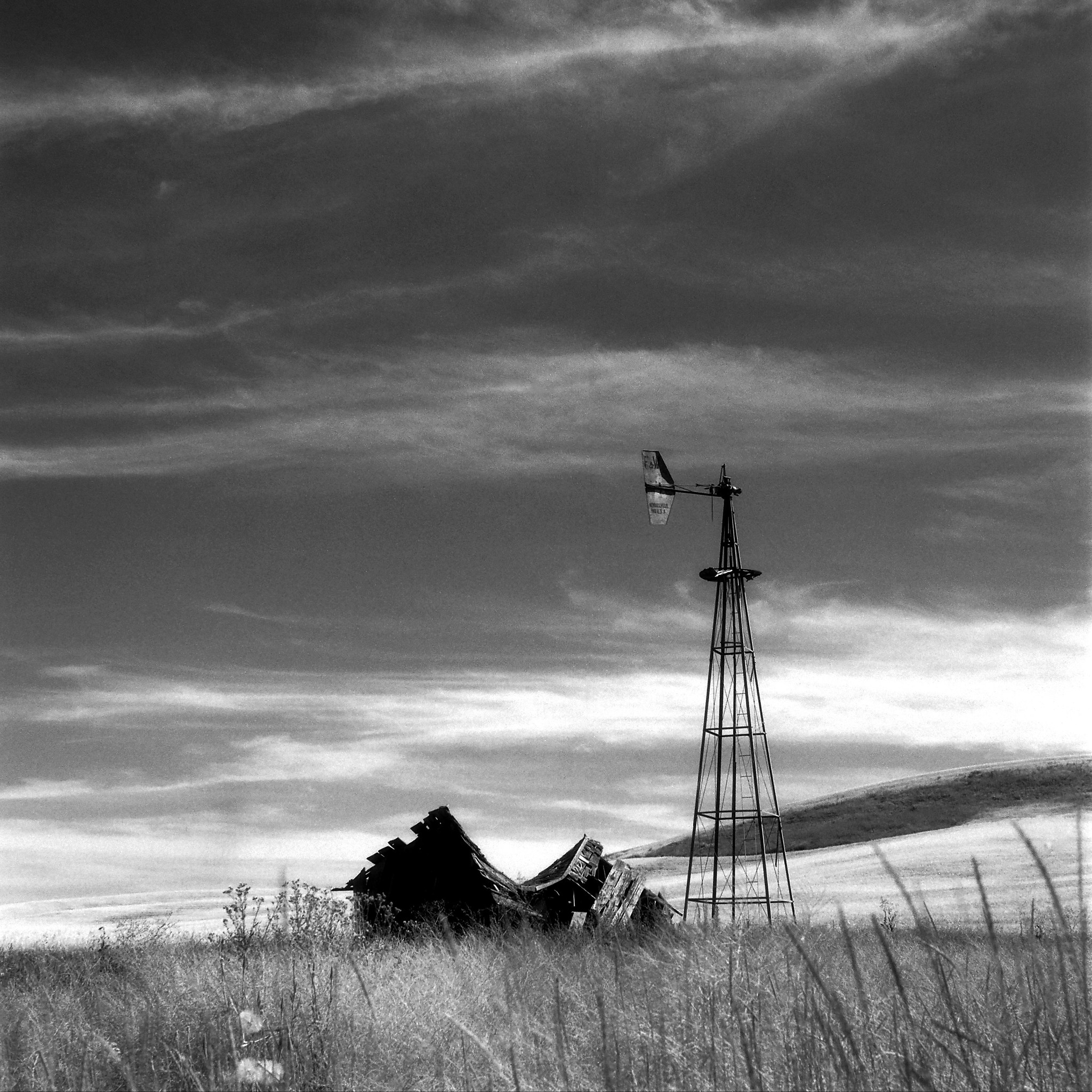 Barn and Windmill