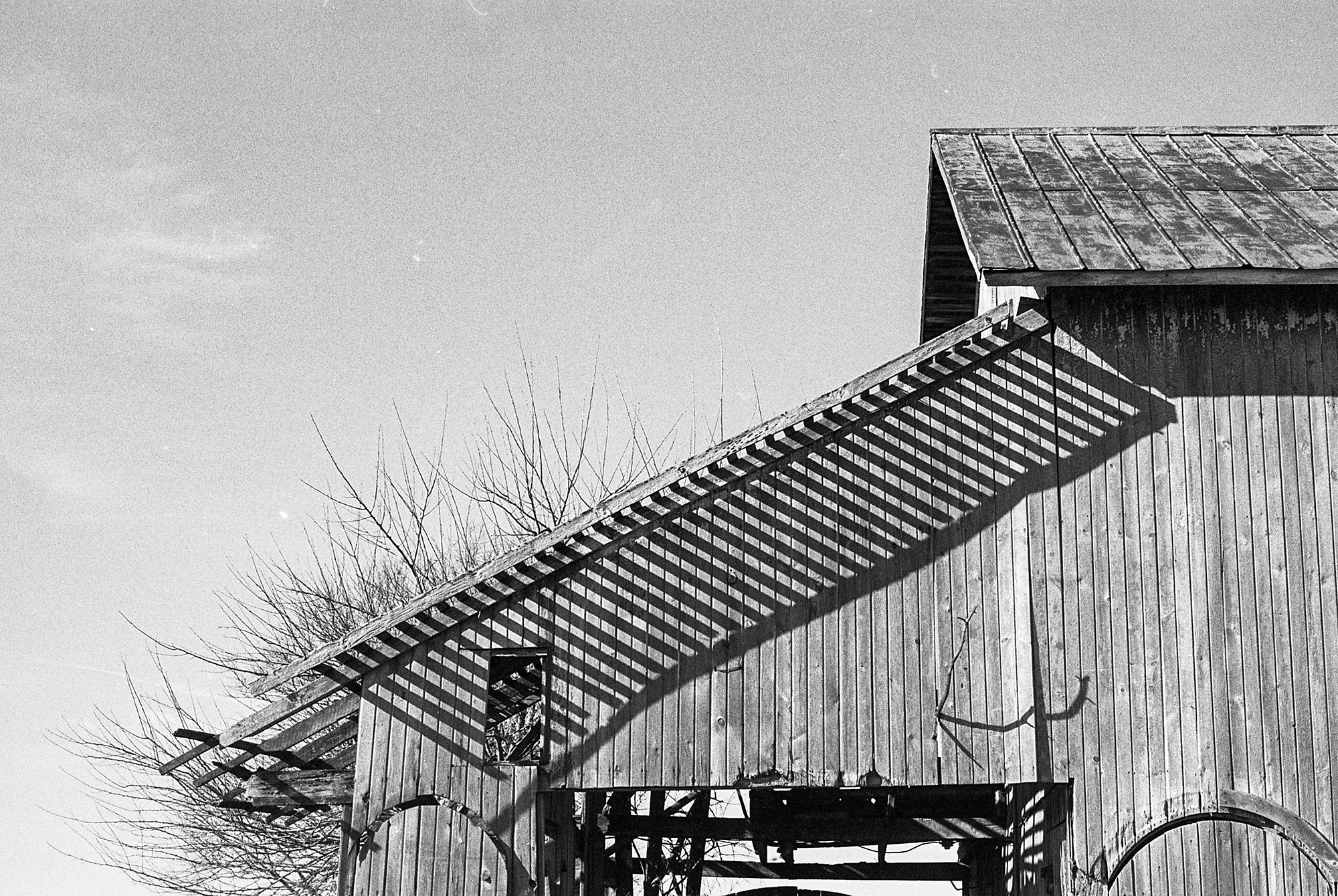 Barn Roof Shadows