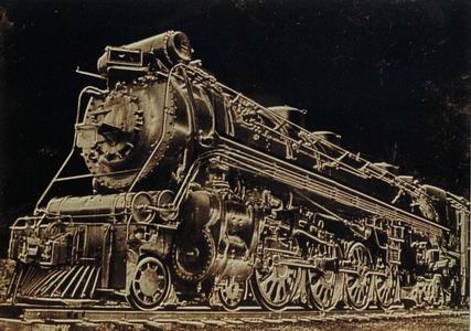bas relief locomotive