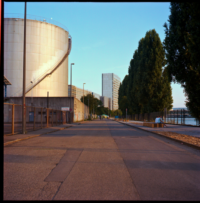 Basel Marina at sundown