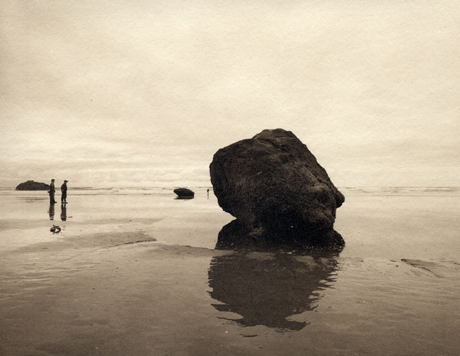 Beach with figures