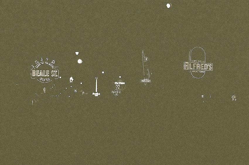 Beale Street at night