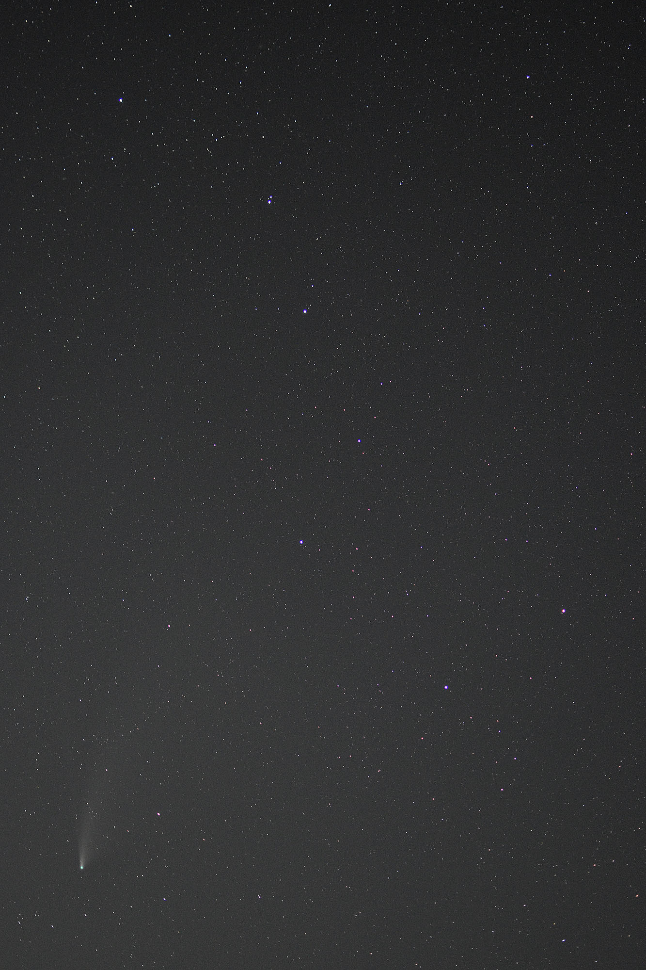 Big Dipper and Comet NEOWISE
