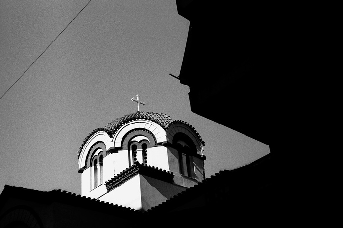 Black and white