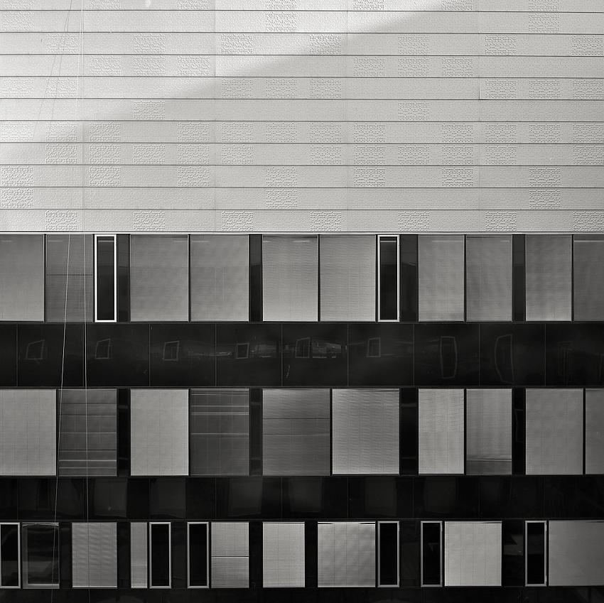 Black, grey and white