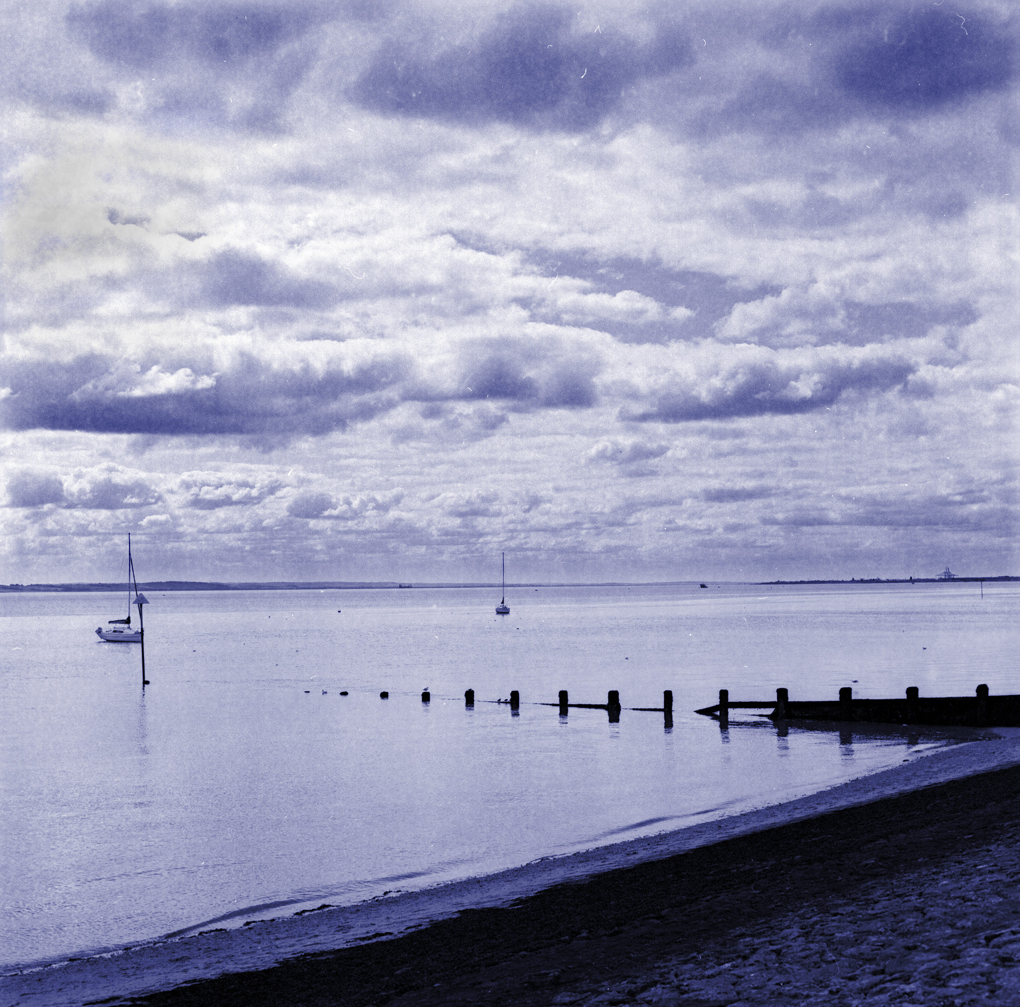 Blue Mood Over River Thames