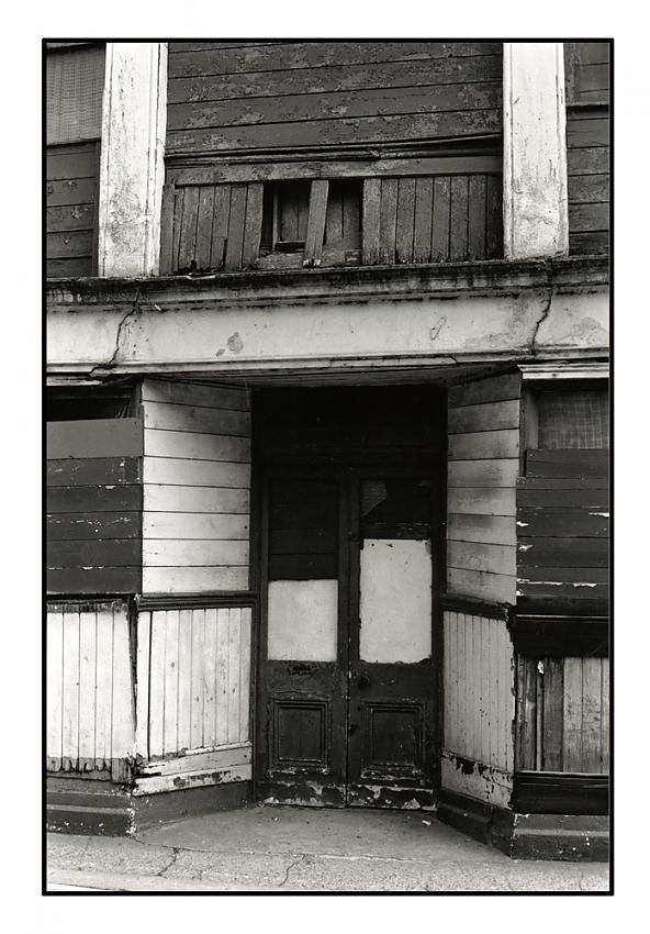Boarded up
