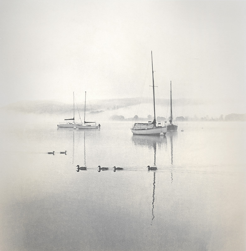 Boats in the mist