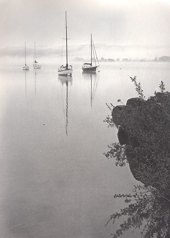 Boats in the mist
