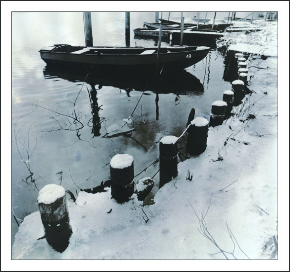 Boats in the winter, (experiment)