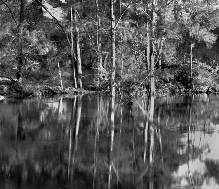 Boulder in creek