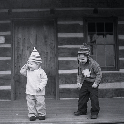 Boys at Cabin