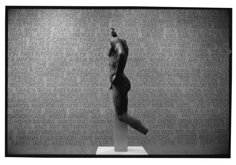 Bronze sculpture and wall of names
