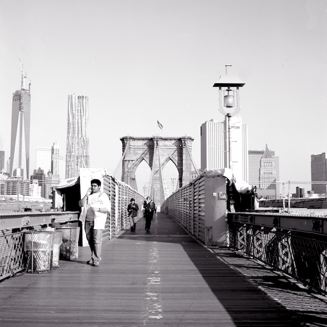 Brooklyn Bridge before the Tourist Hordes.