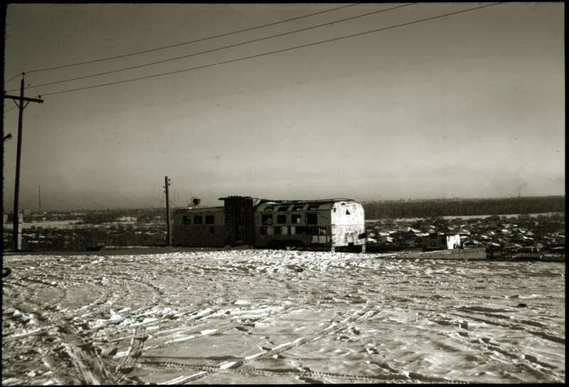 Bus stop, Northern Kazakhstan