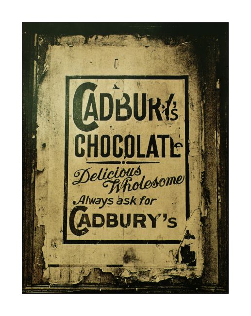 Cadbury add from Westland Row Station Dublin