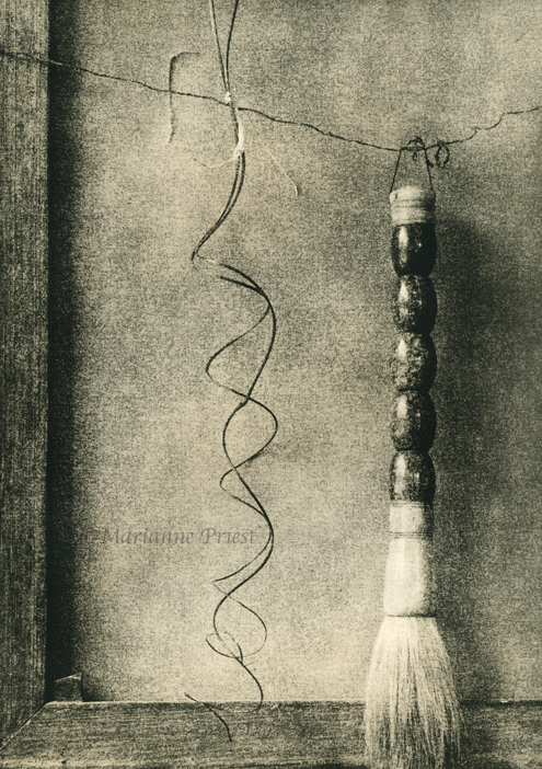 caligraphy brush and curlyQ