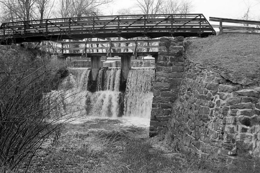 Canal Spillway & Footbridge