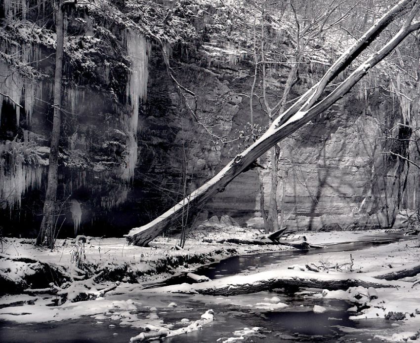 Canyon in Winter, Starved Rock - Tom Johnston
