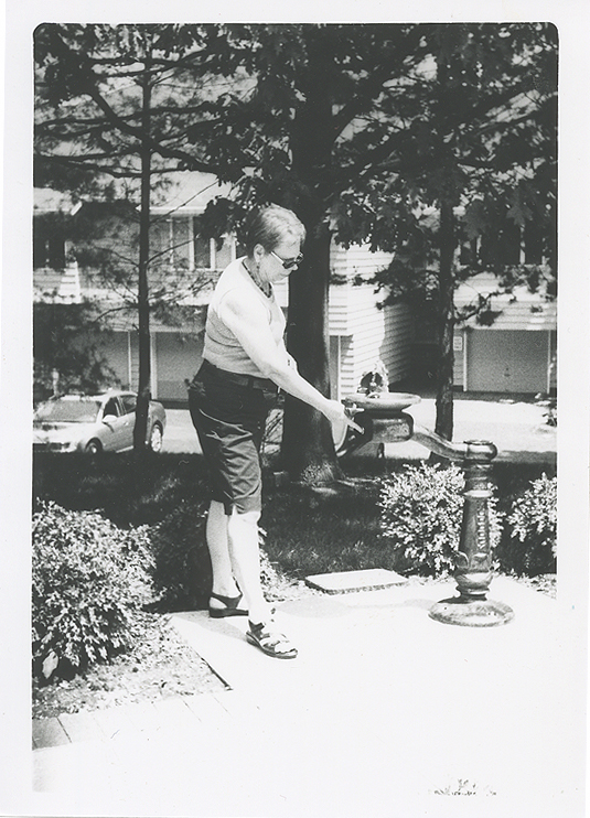Carolyn at Drinking Fountain