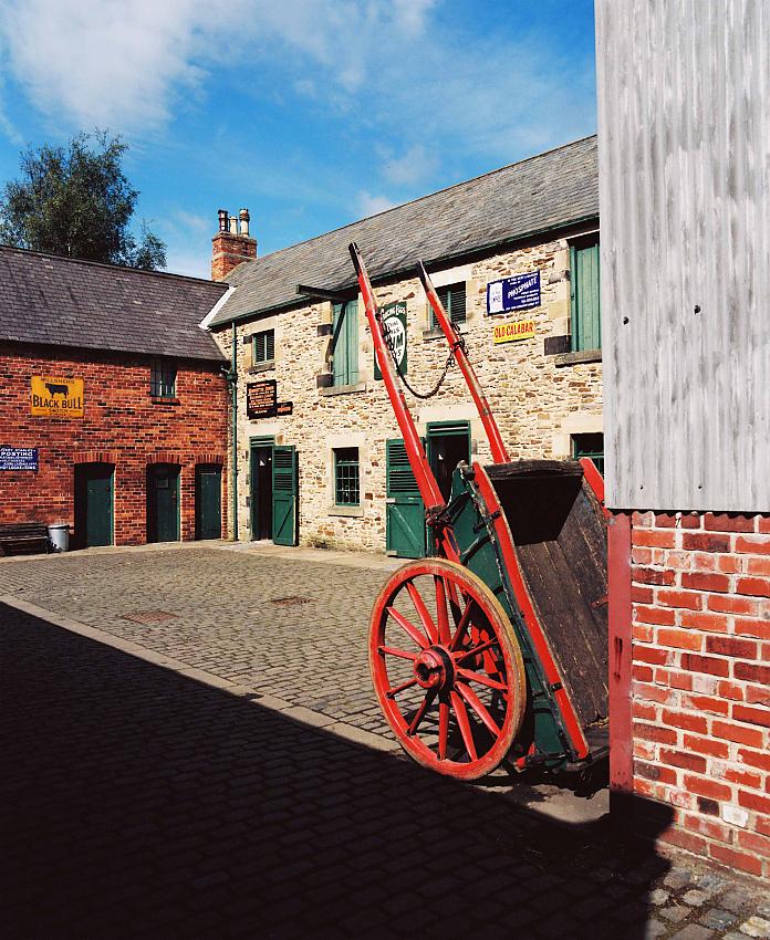 Cart in livery yard