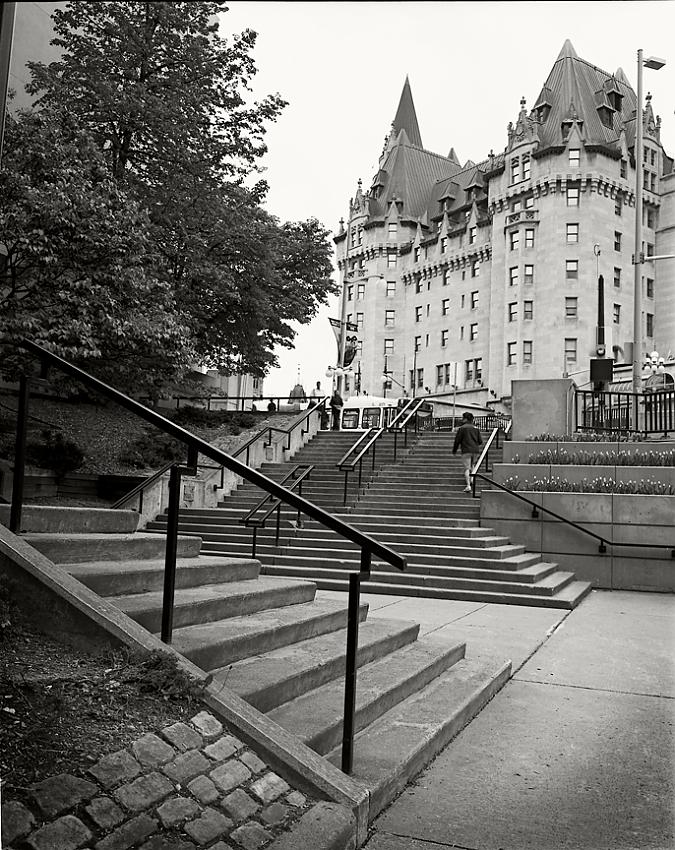 chateau, stairs