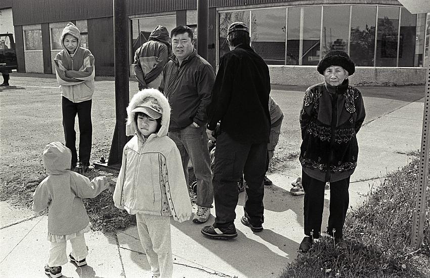 Chinese Family, Watching a Parade