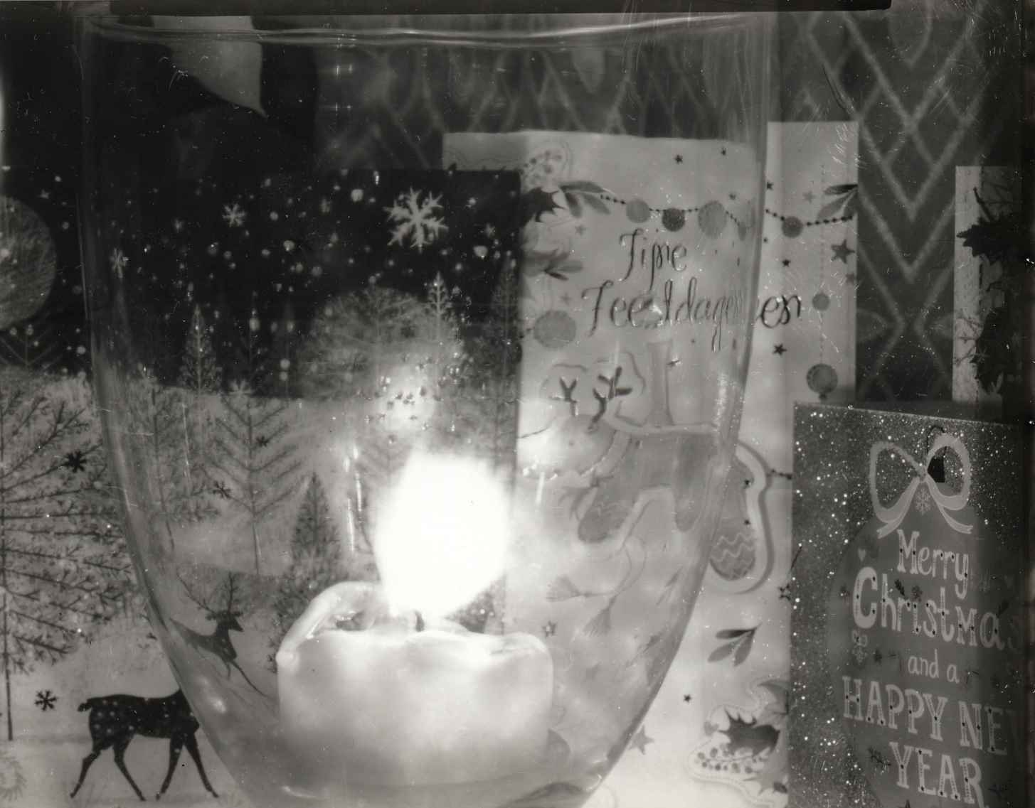 Christmas Candle And Greetingcards