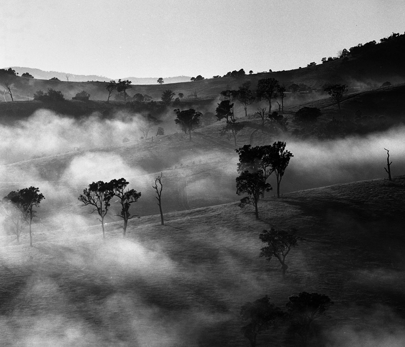 Clearing fog.