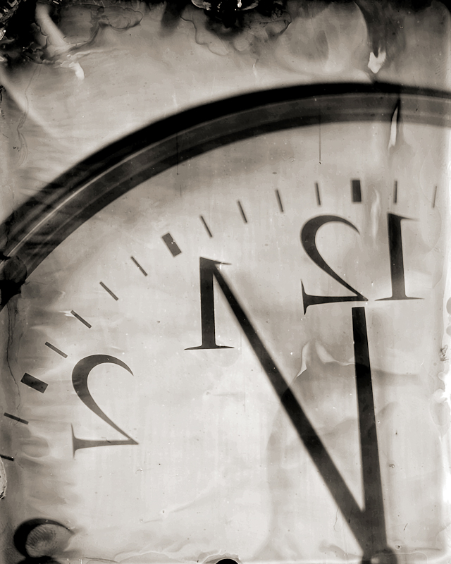 Clock - Tintype