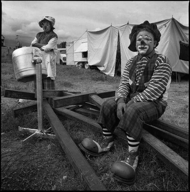clowns before performance