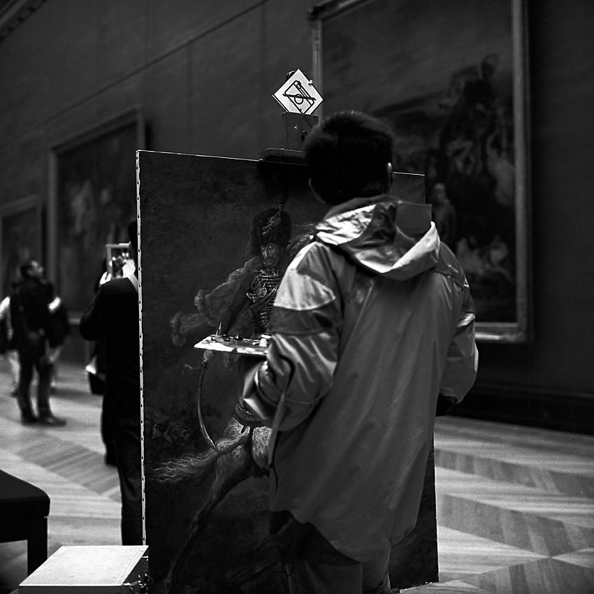 Copyist, Louvre