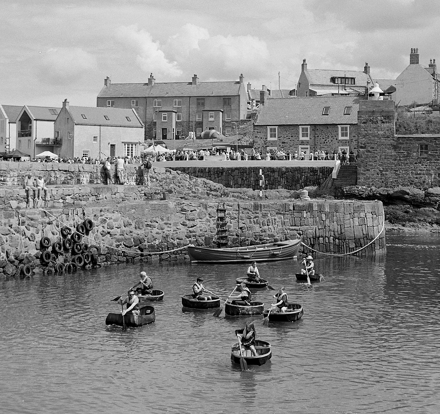 Coracles at Portsoy