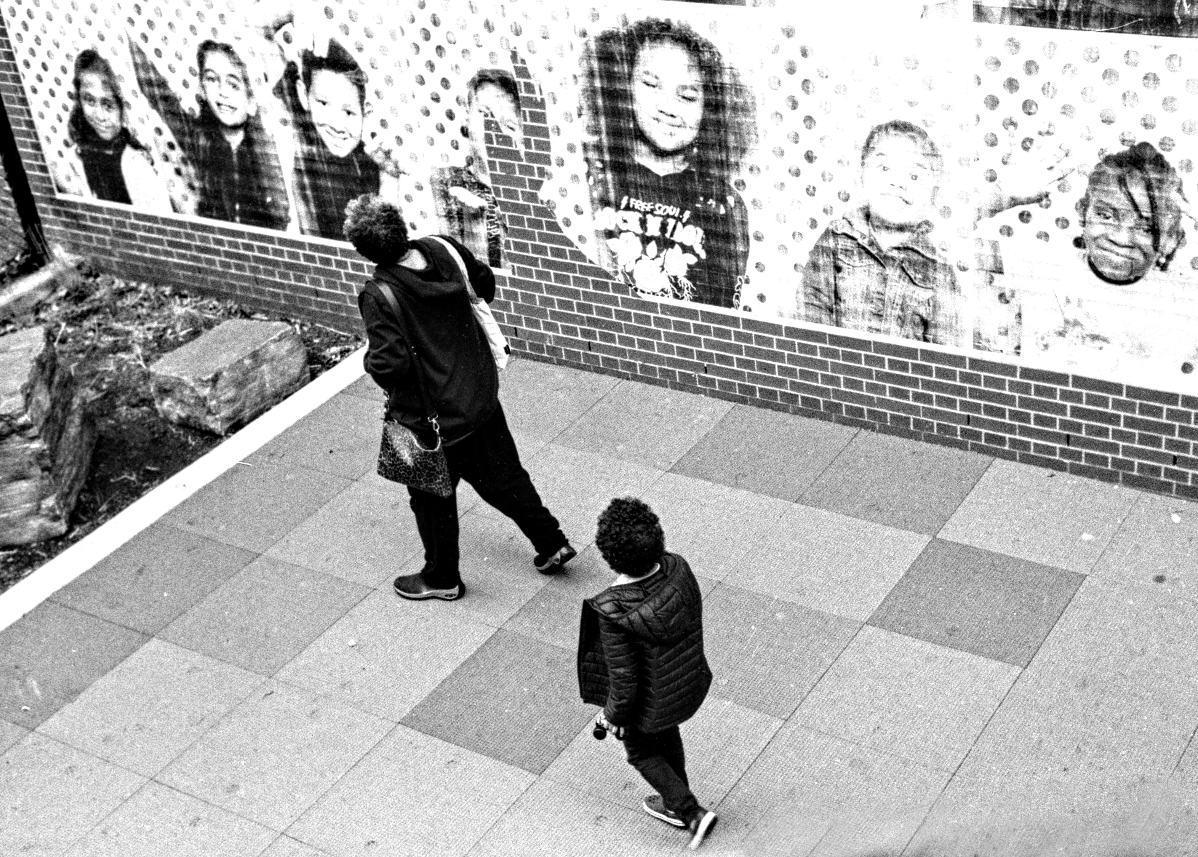 Corner of schoolyard, P.S. 63