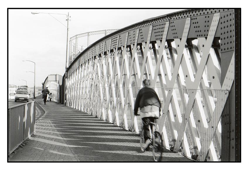 Crossing the bridge