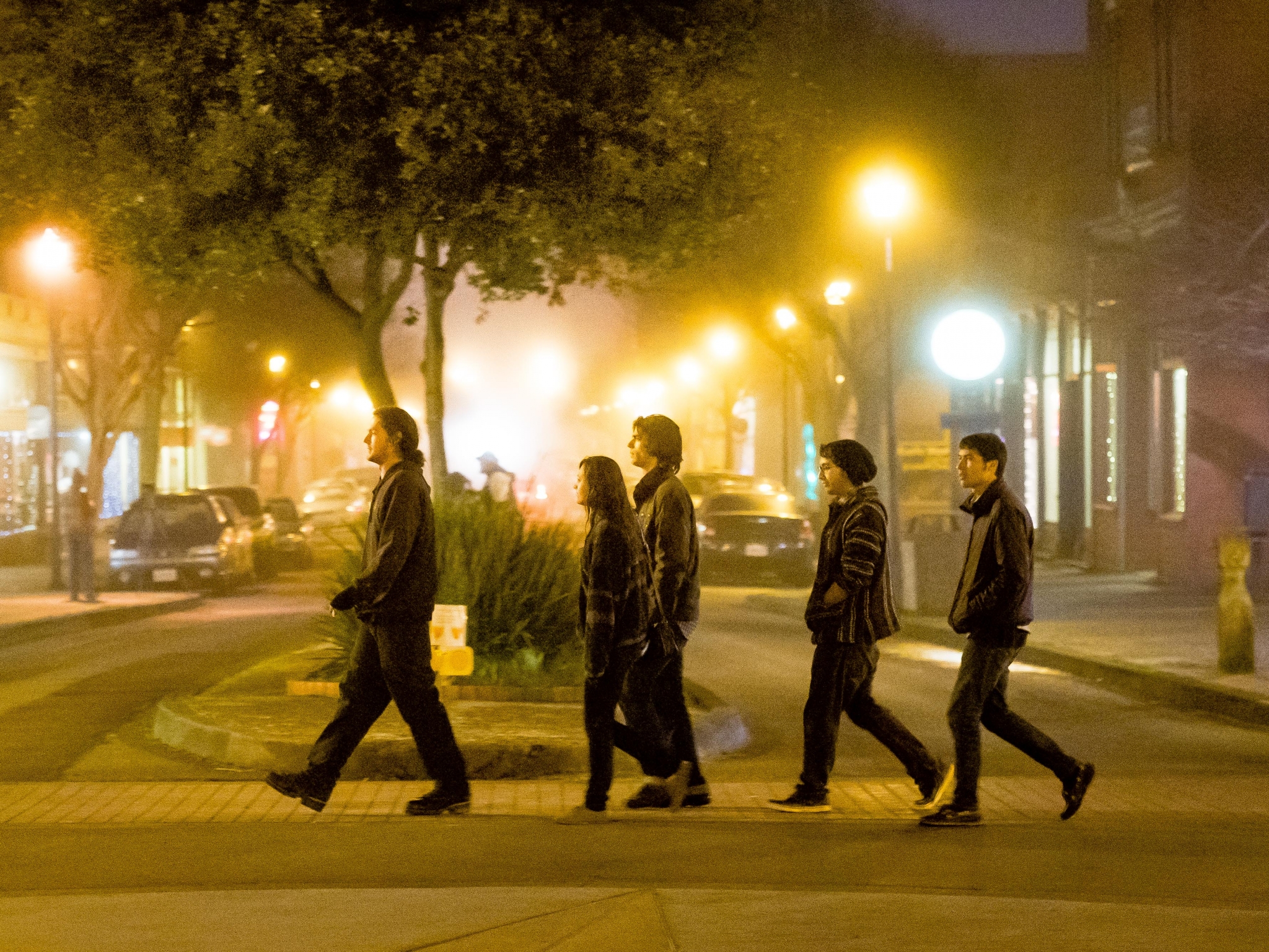 Crosswalk at night