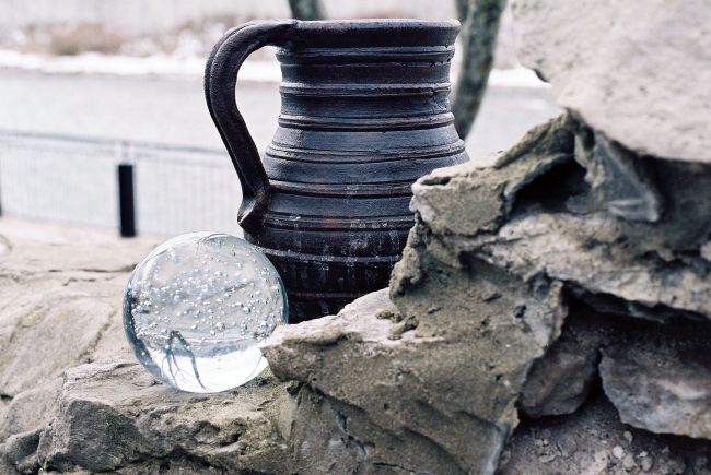 Crystal and Pitcher