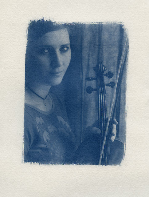 cyanotype portrait