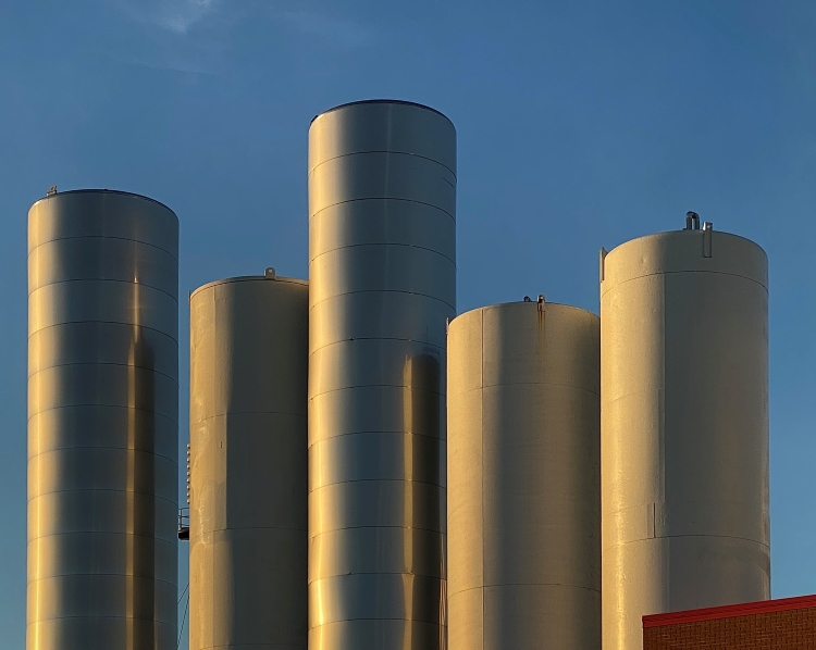 Dairy Plant, Early Morning (colour film version)