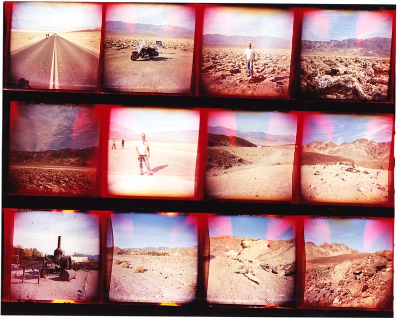 Death Valley Contact Sheet
